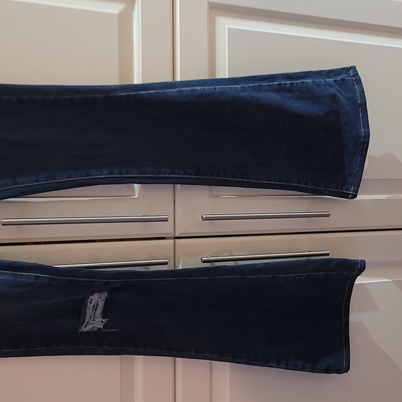 NWT Carmar Stretch Denim Flare Blue Jeans 24 New - Picture 4 of 6